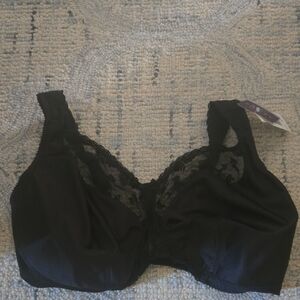 Aviana Black Lace Full Coverage Bra